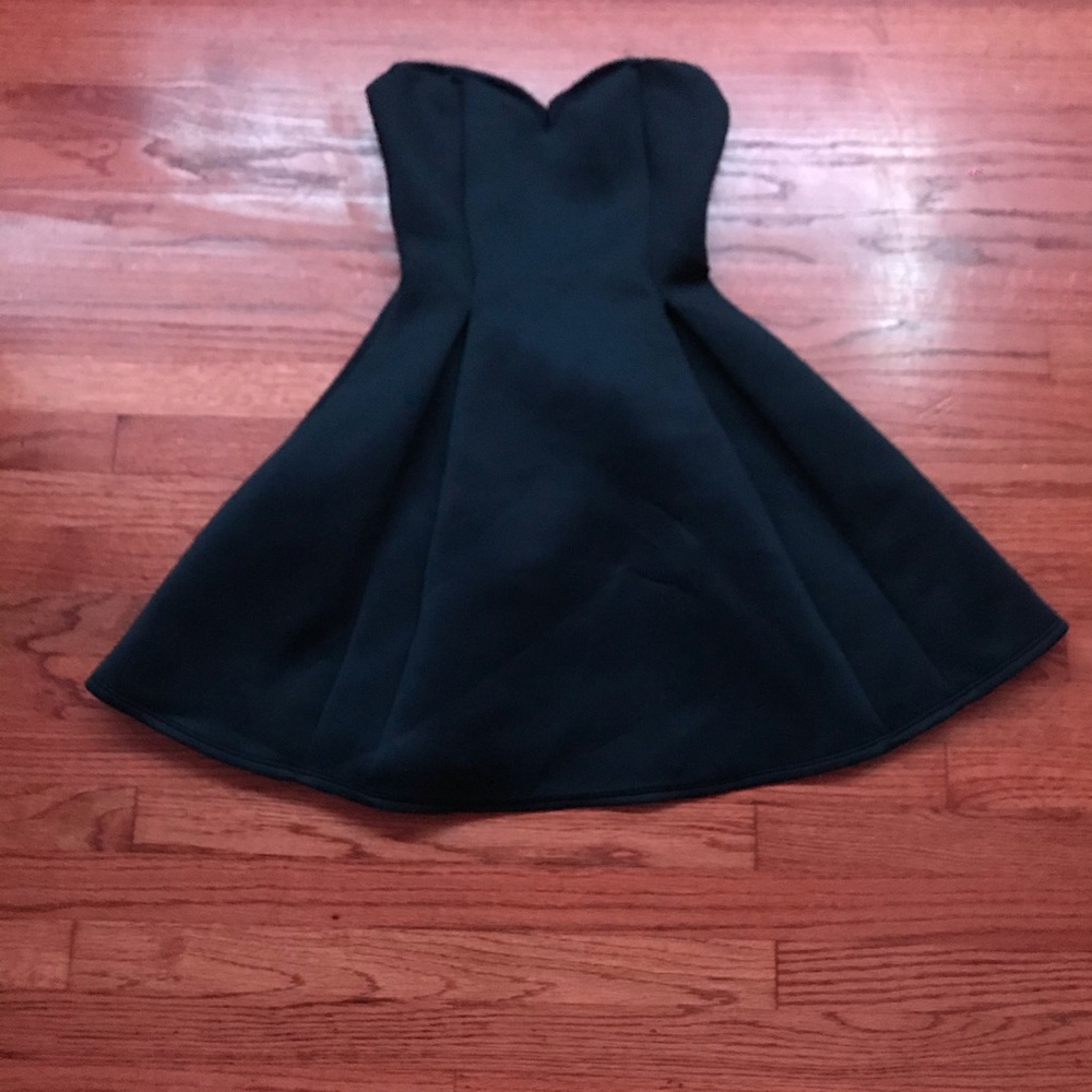 short blue dress